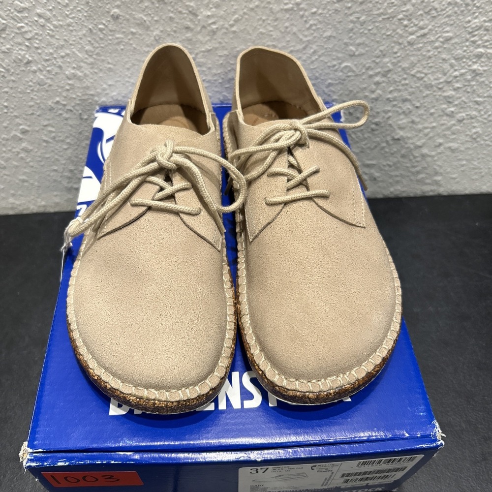 Birkenstock Gary Suede Leather Sand EU 37 US L6 M4 Womens